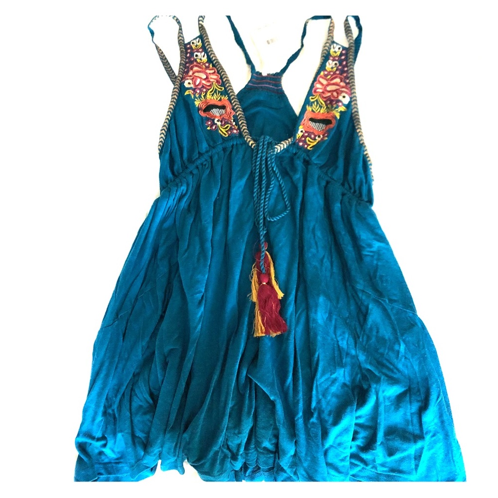 Free People Turquoise Shirt/Dress